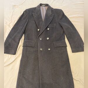Men's Double-Breasted Gray Coat